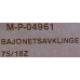 MAKITA BAJONETSAVKLINGE 75/18Z (5 STK.)   Makita nr. M-P-04961. Velegnet til blødt stål optil 2,5 mm.